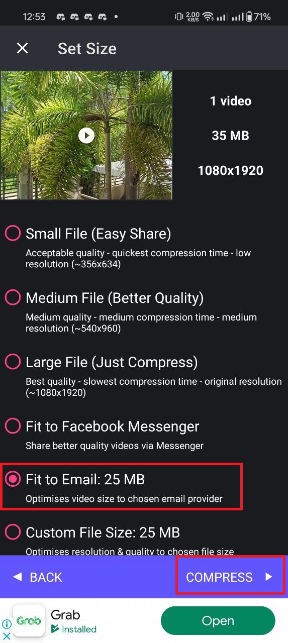 How to Use a Third-Party App to Compress Videos: Step 5