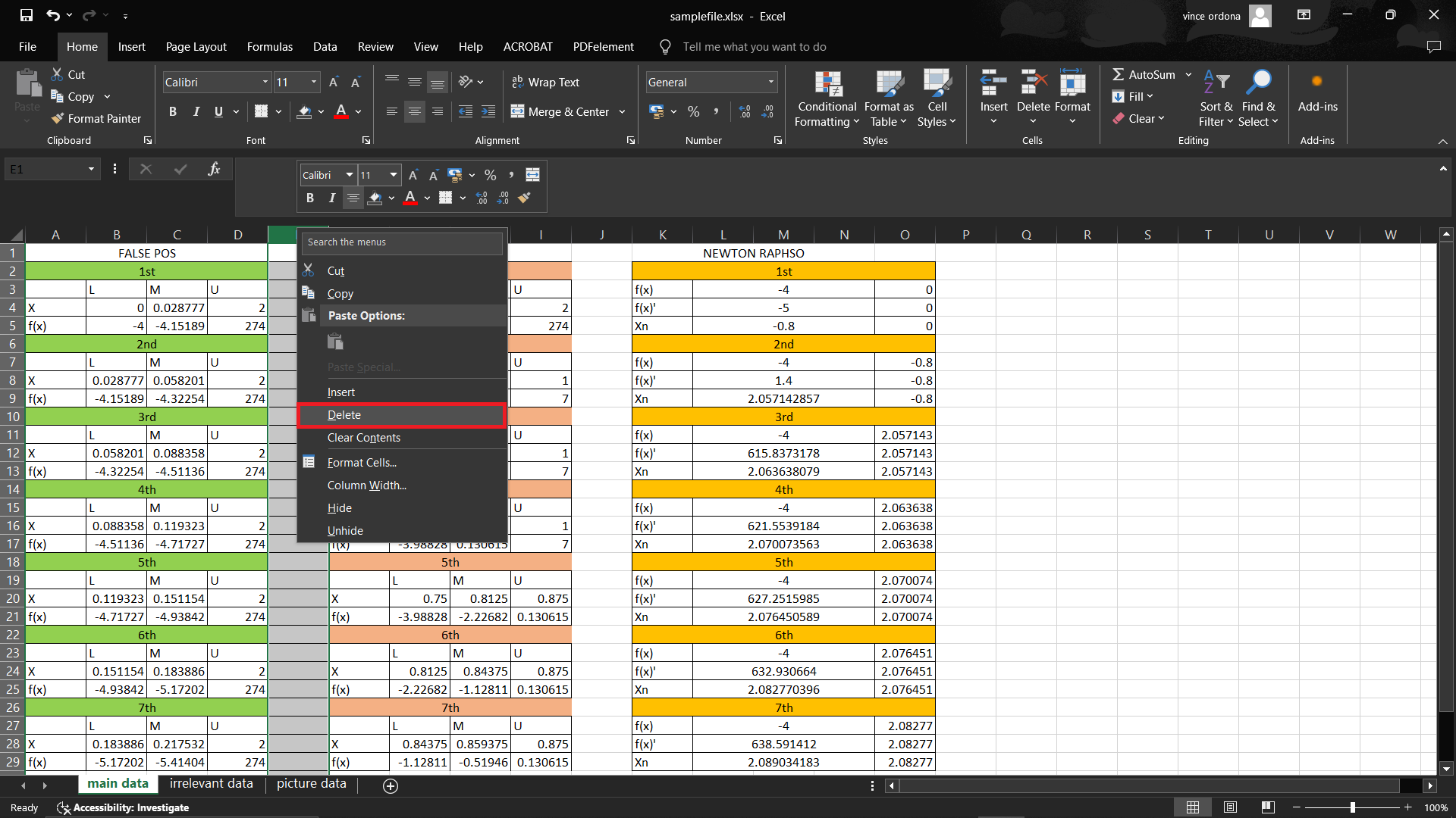 How To Reduce Excel File Size by Removing Unneeded Content: Step 2