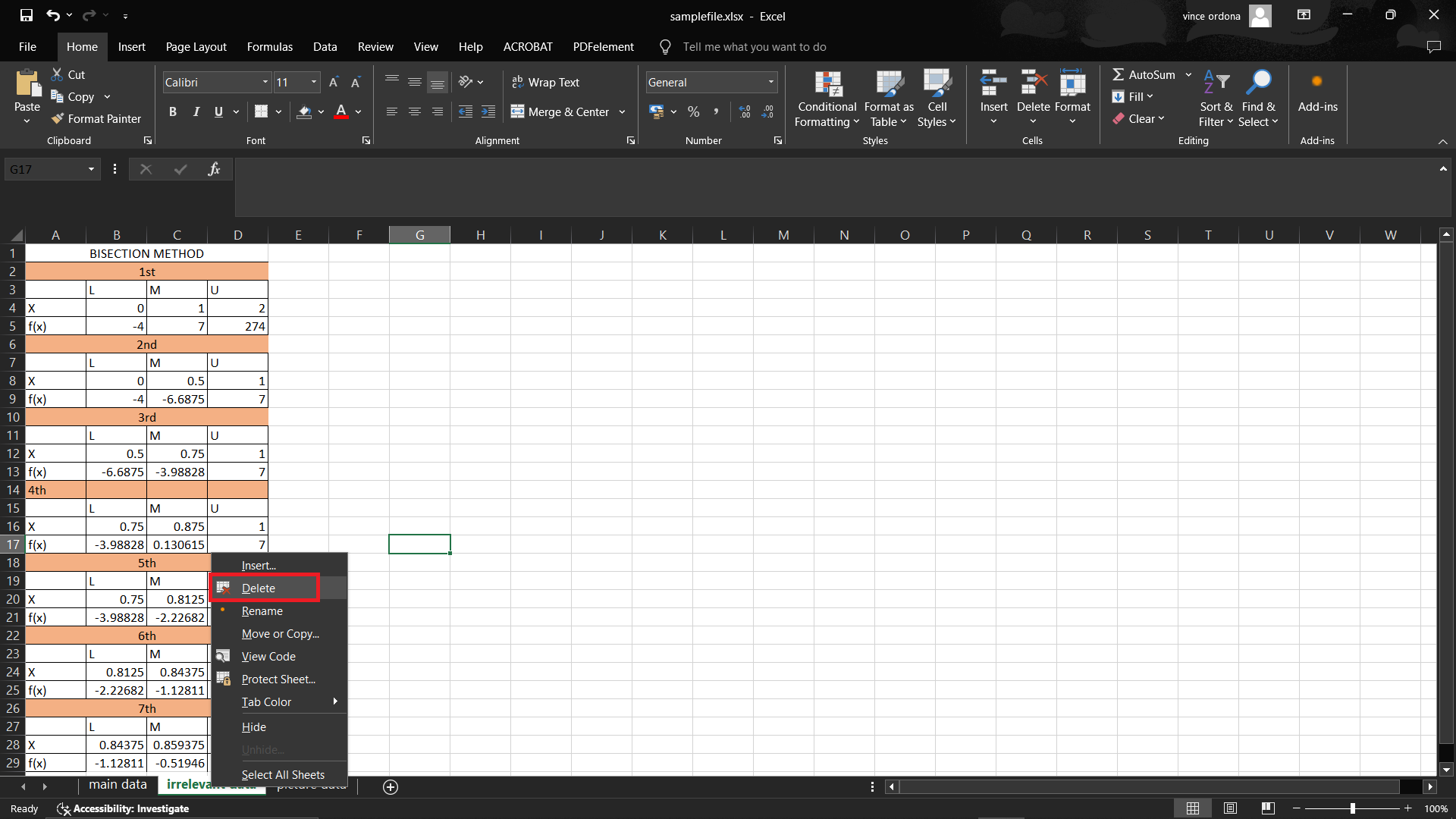 How To Reduce Excel File Size by Removing Unneeded Content: Step 3