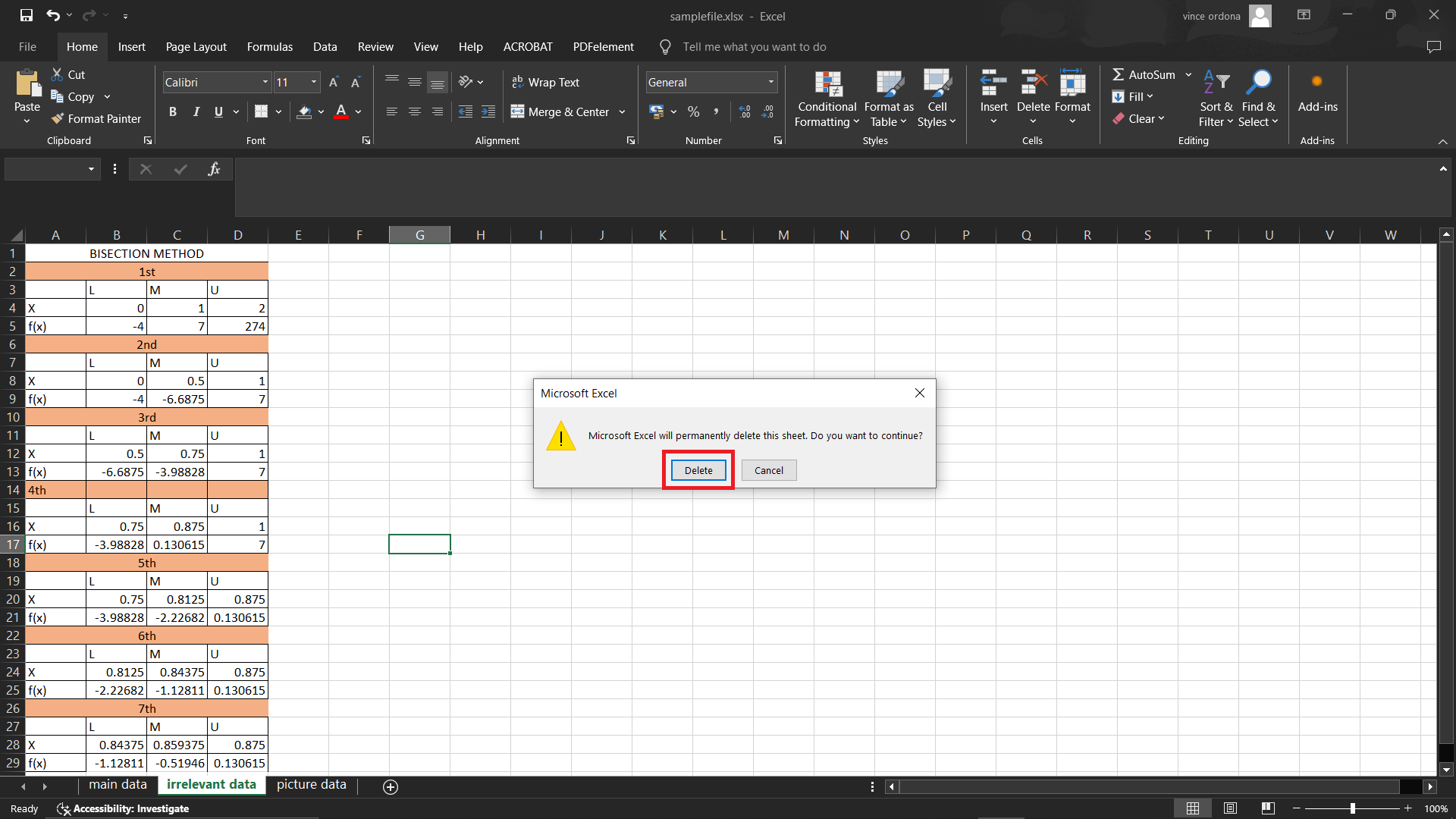 How To Reduce Excel File Size by Removing Unneeded Content: Step 3