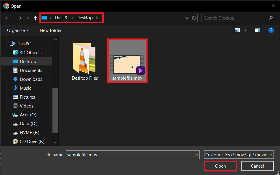 How to Compress MOV Files Online with ezyZip: Step 2