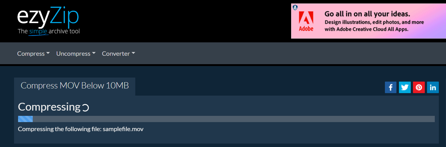 How to Compress MOV Files Online with ezyZip: Step 4