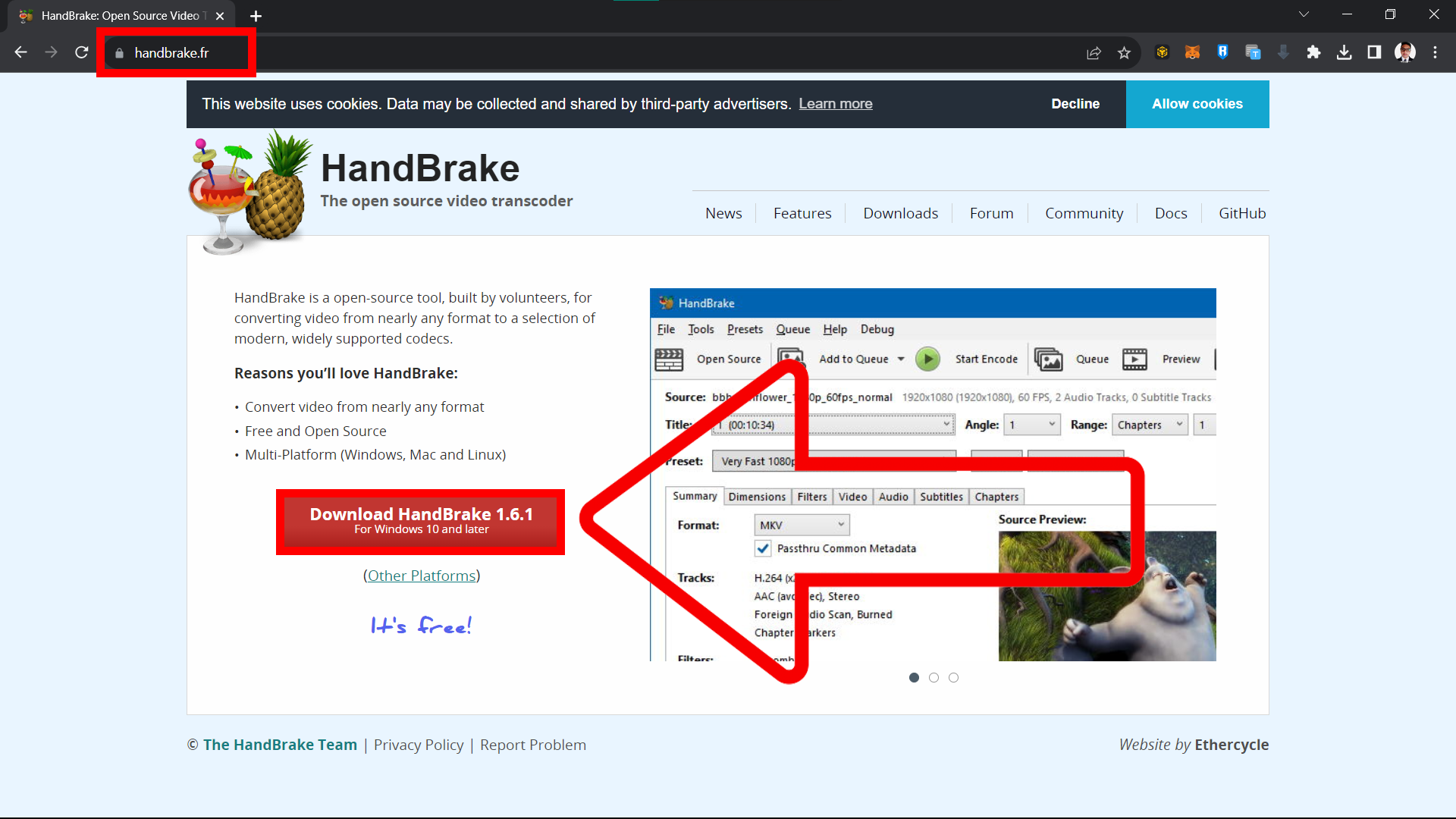 How to Compress MOV Files Using HandBrake on Windows and Mac: Step 1