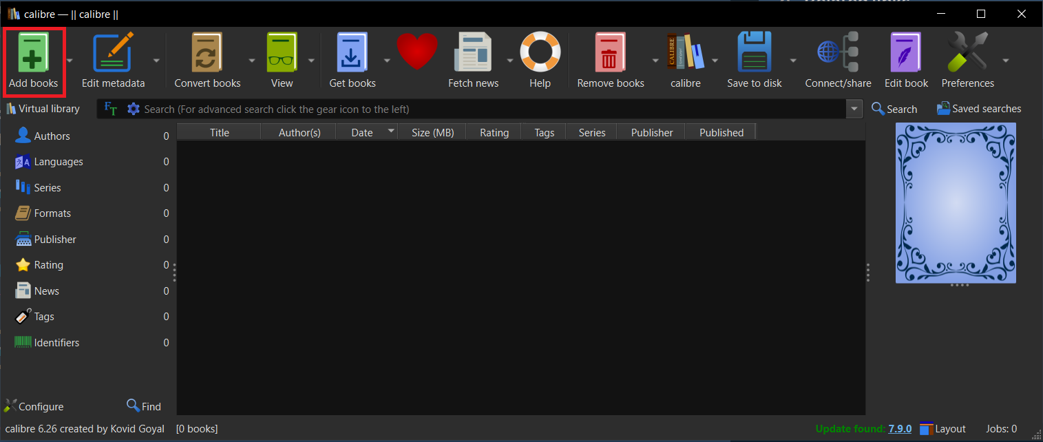 How To Convert EPUB to PDF Using Calibre: Step 2