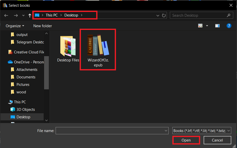 How To Convert EPUB to PDF Using Calibre: Step 2