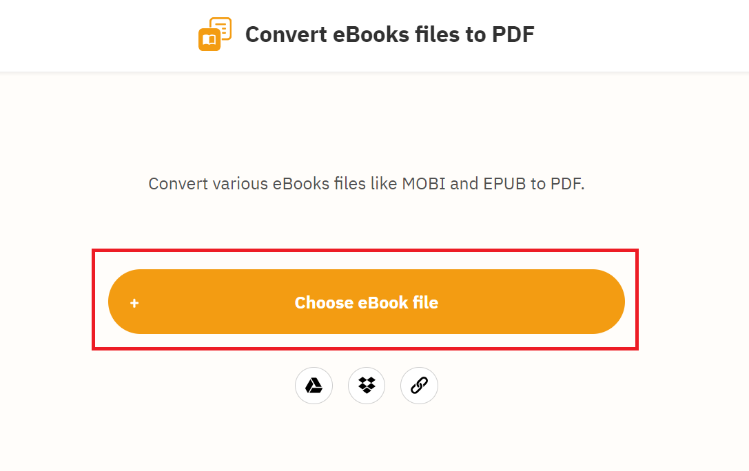 How To Convert EPUB to PDF Using FreePDFConvert.com: Step 2