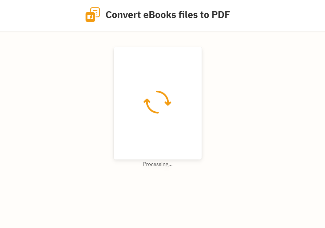 How To Convert EPUB to PDF Using FreePDFConvert.com: Step 3