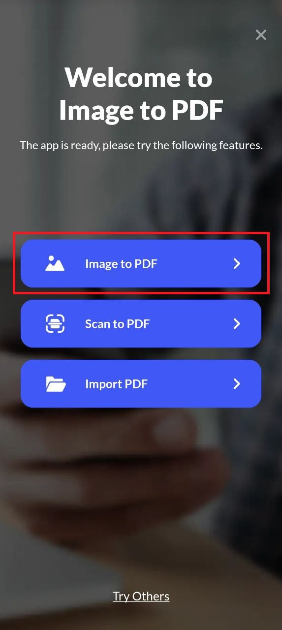 How To Convert PNG to PDF on Android: Step 2