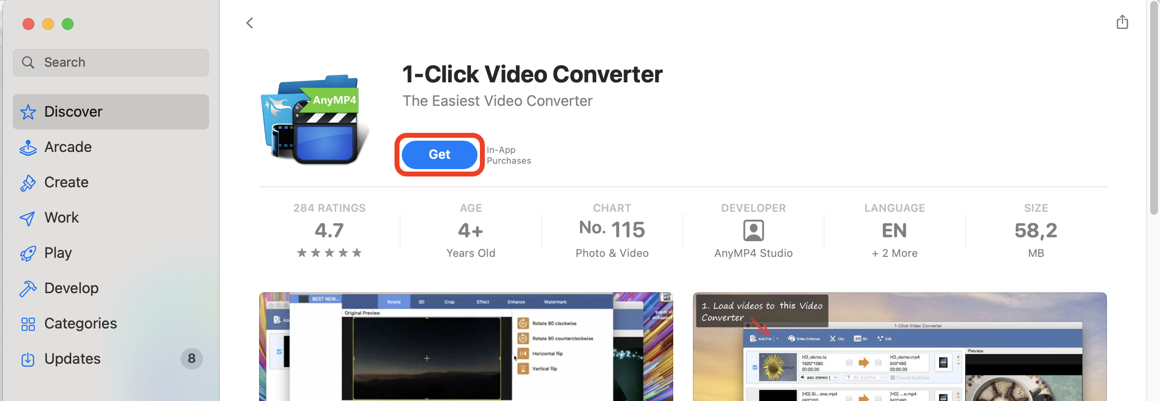 How To Convert WEBM to MP4 on Mac Using 1-Click Video Converter: Step 1