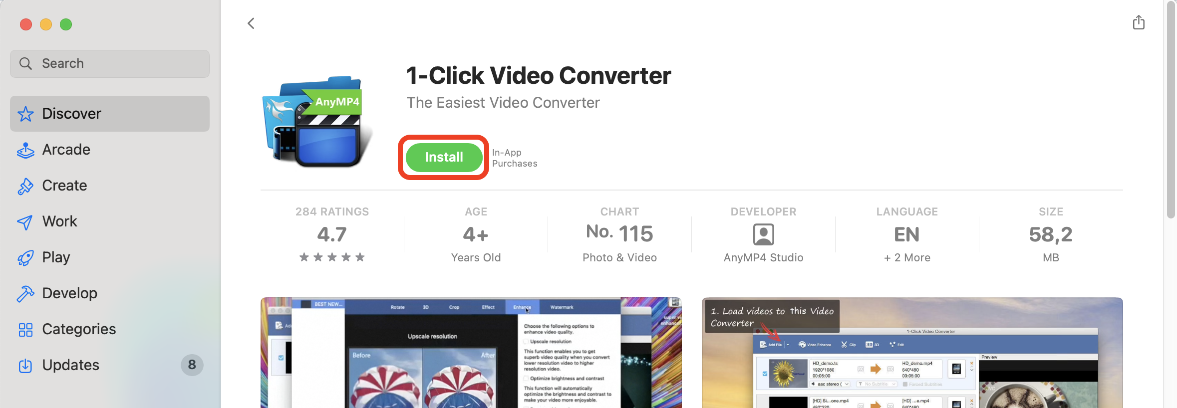 How To Convert WEBM to MP4 on Mac Using 1-Click Video Converter: Step 1