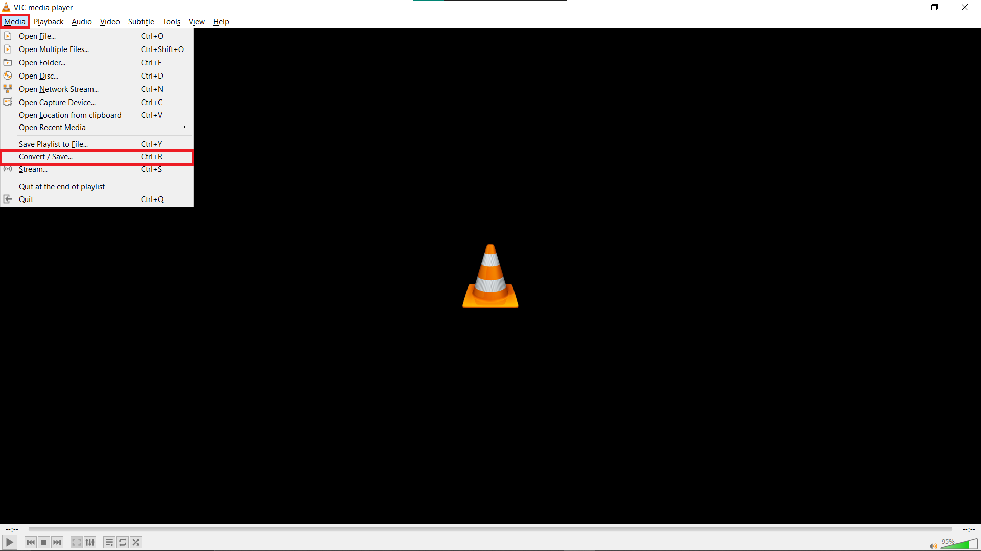 How To Convert WEBM to MP4 on Windows Using VLC: Step 2