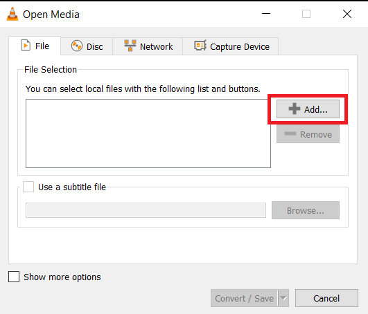 How To Convert WEBM to MP4 on Windows Using VLC: Step 3