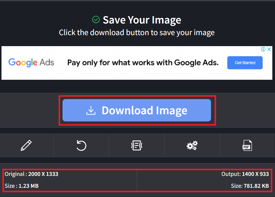 How To Reduce Image Size Using Online Tool: Step 4