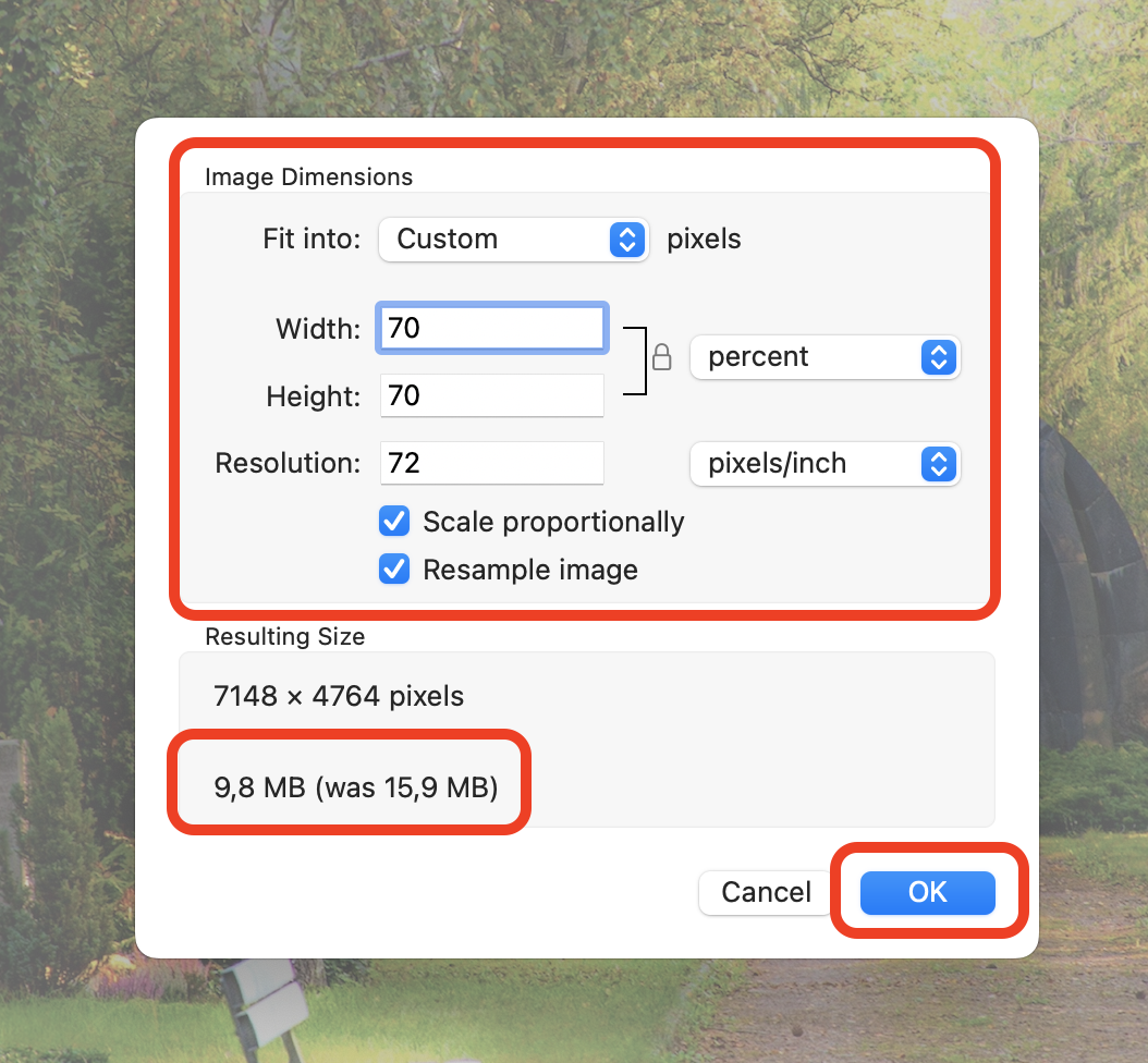 How To Compress Images on Mac with Preview: Step 4