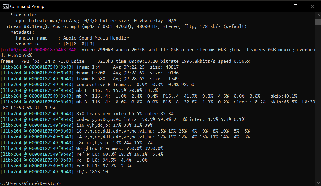 How To Reduce Video Quality with FFmpeg: Step 4