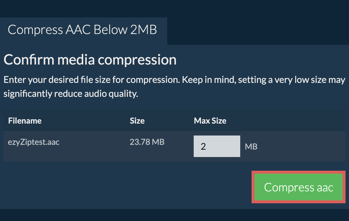 Convert to 2MB