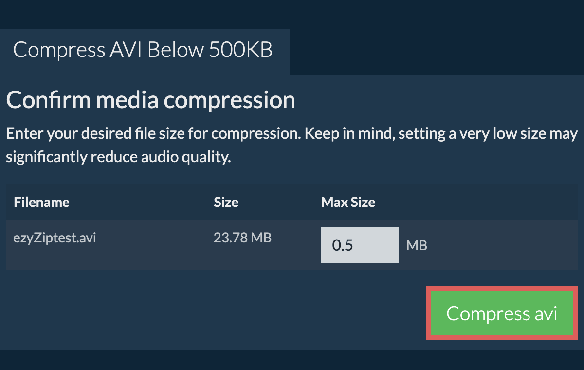 compress-avi-below-500kb-reduce-avi-size-online-ezyzip