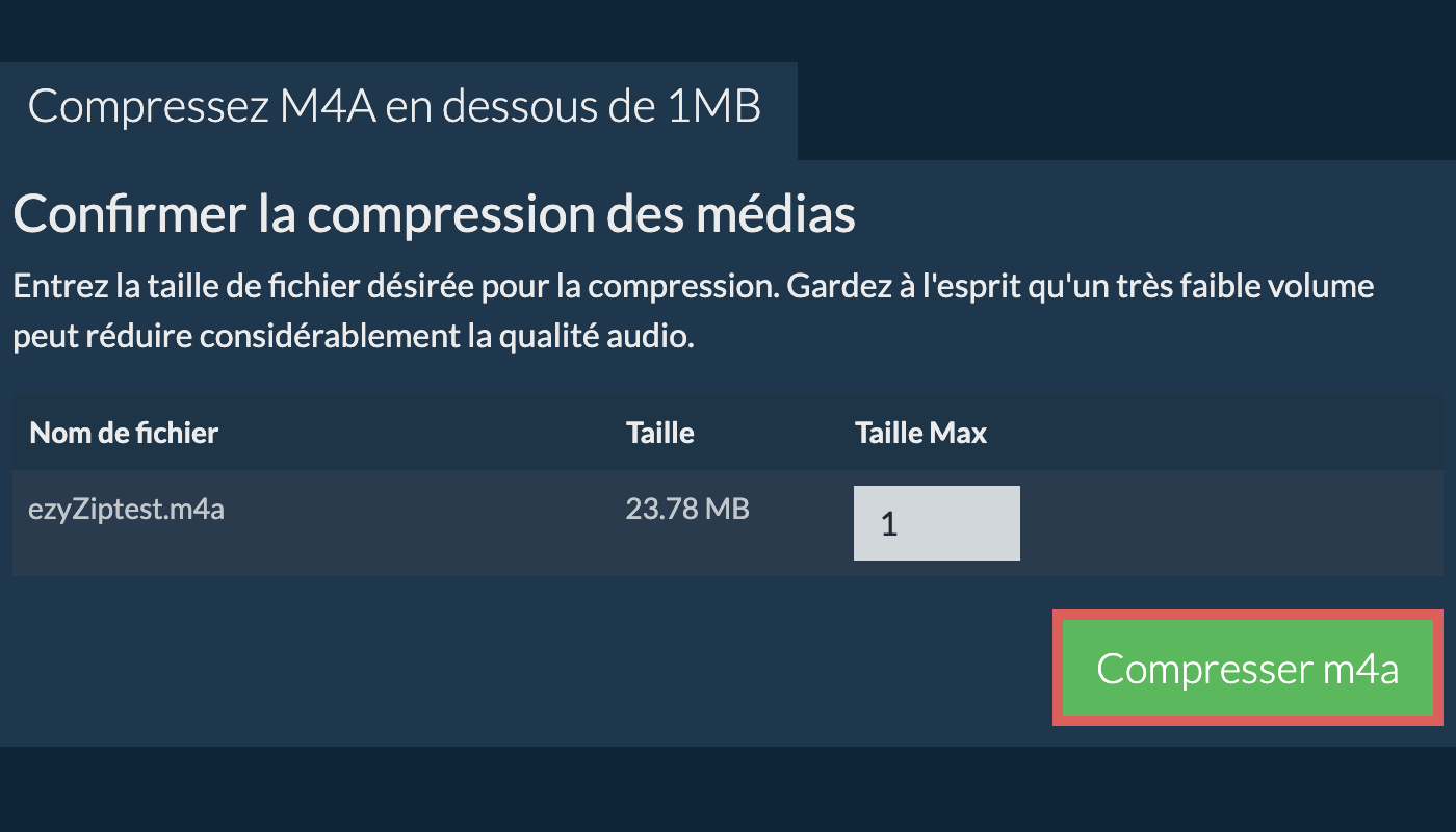 Convertir en 1MB