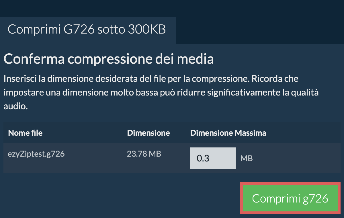 Converti in 300KB