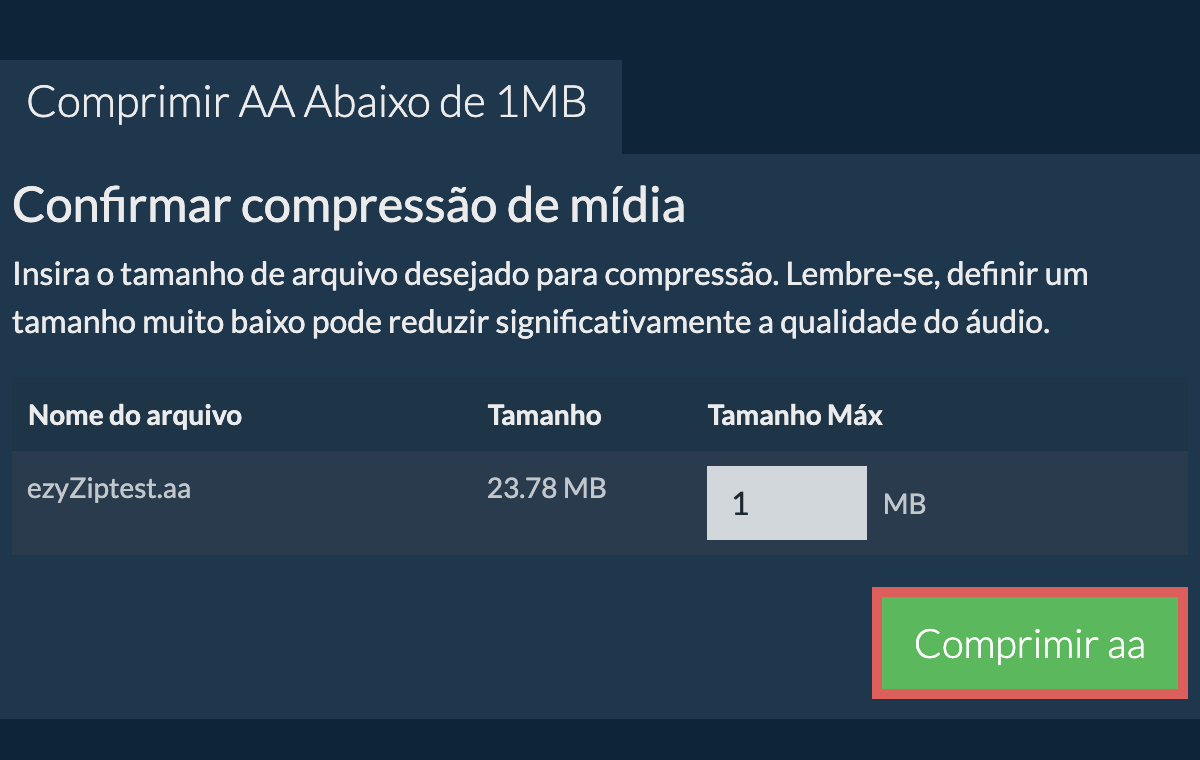 Converter em 1MB