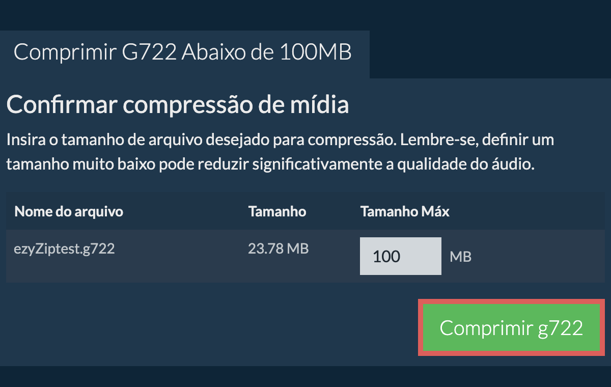 Converter em 100MB