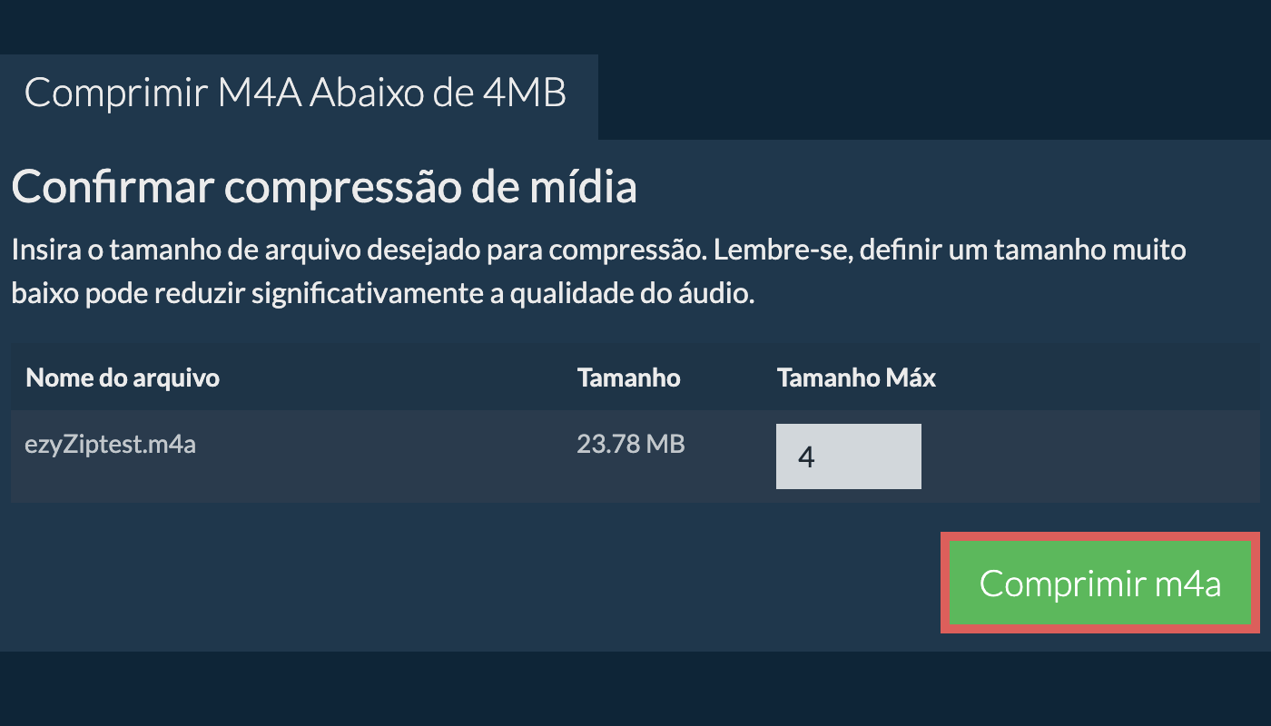 Converter em 4MB