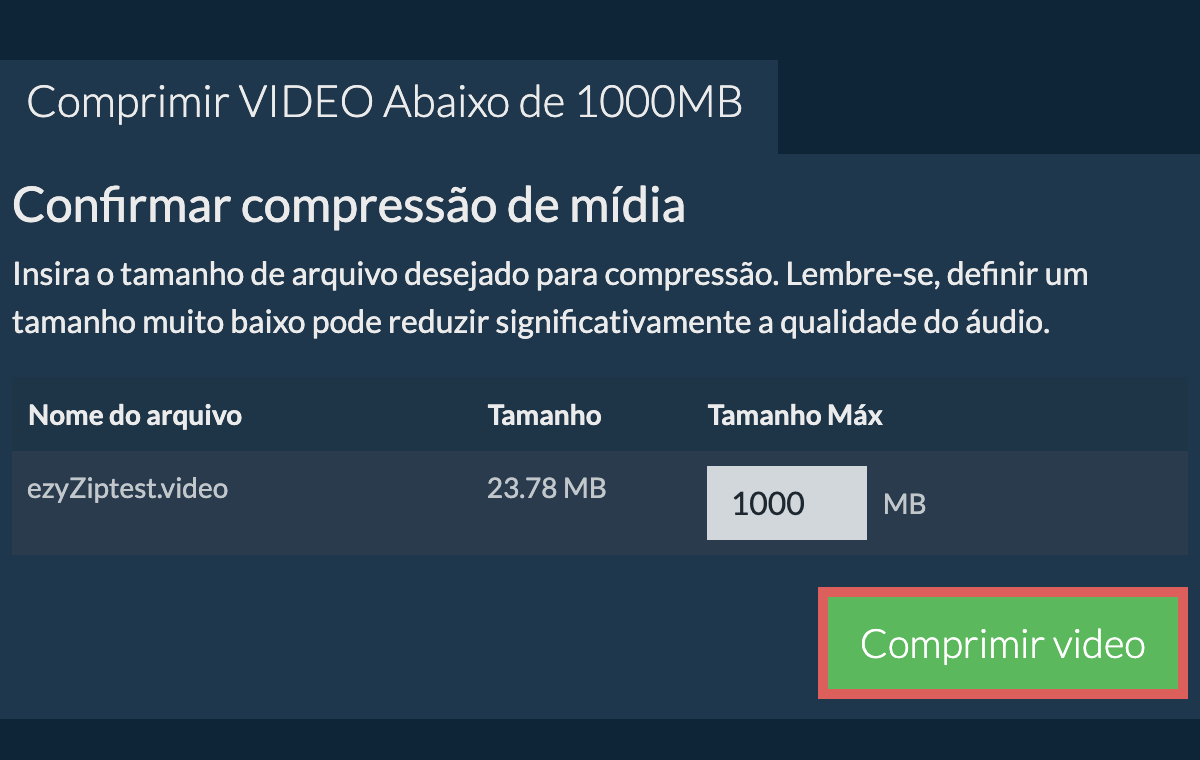 Converter em 1000MB