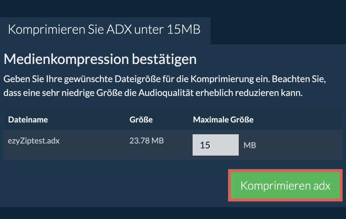 In 15MB konvertieren