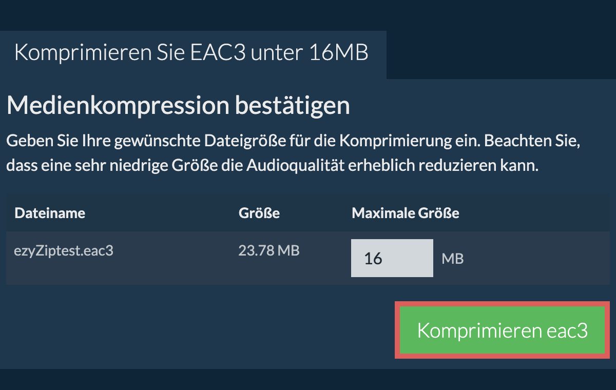 In 16MB konvertieren