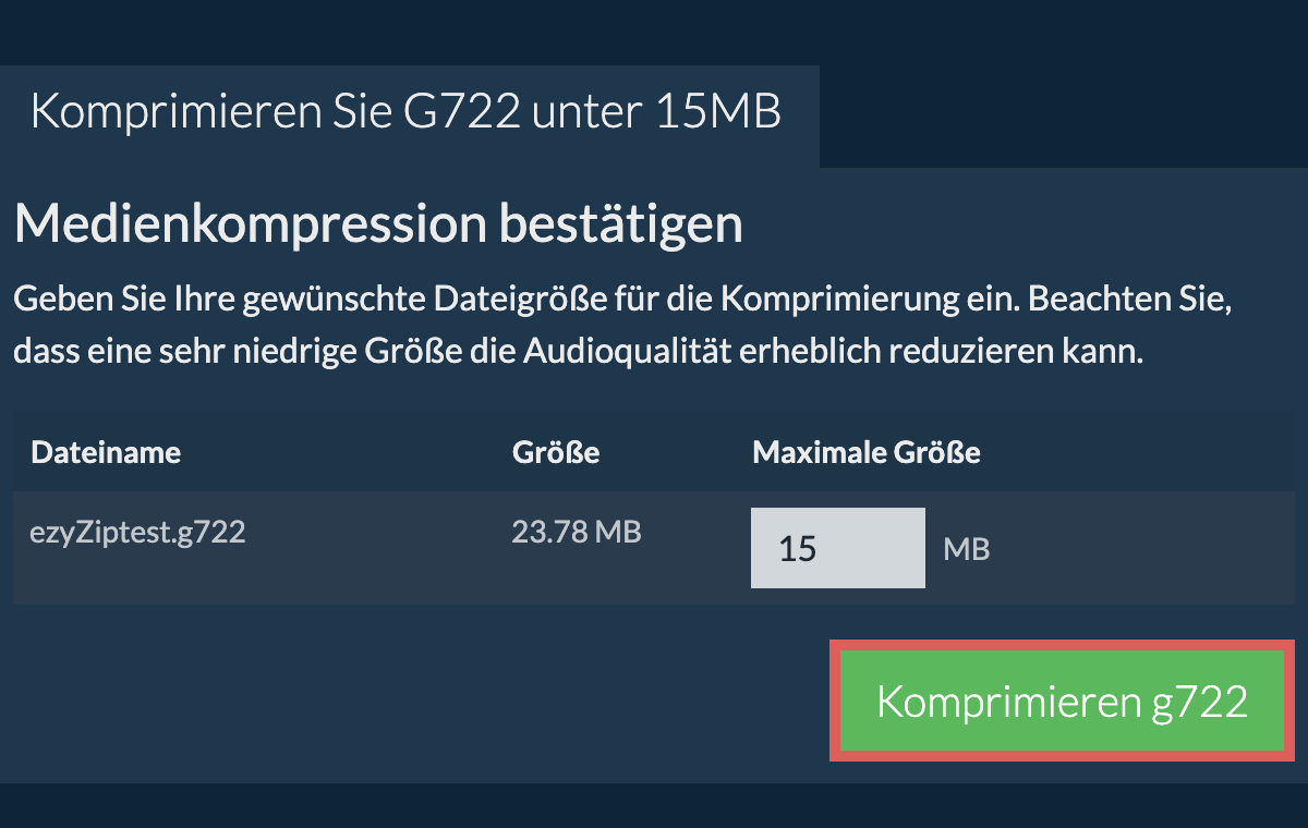 In 15MB konvertieren