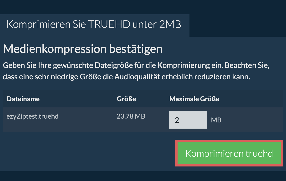 In 2MB konvertieren