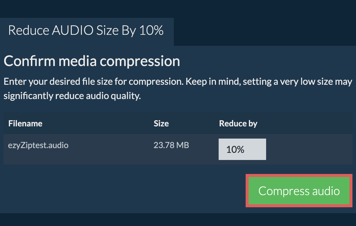 Compress 10%