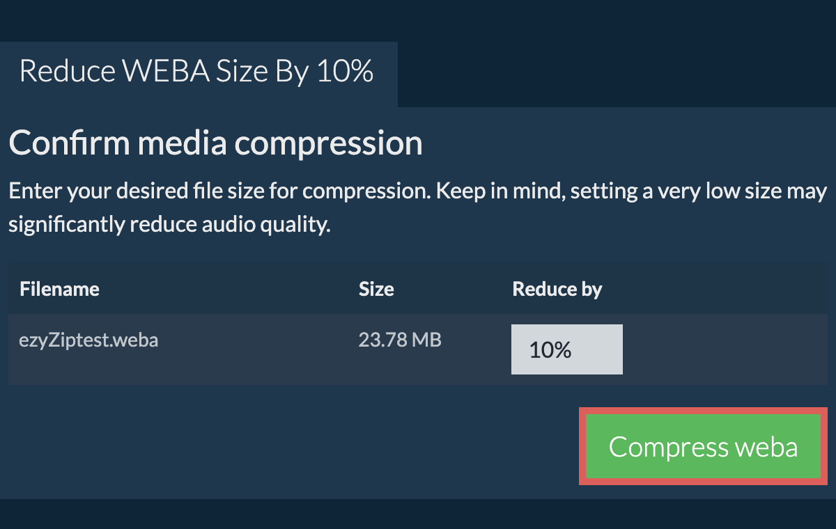 Compress 10%