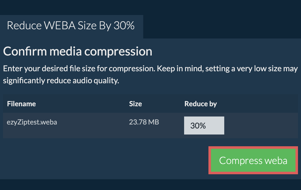 Compress 30%