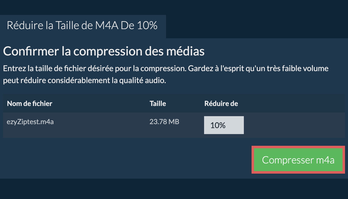 Compresser 10%