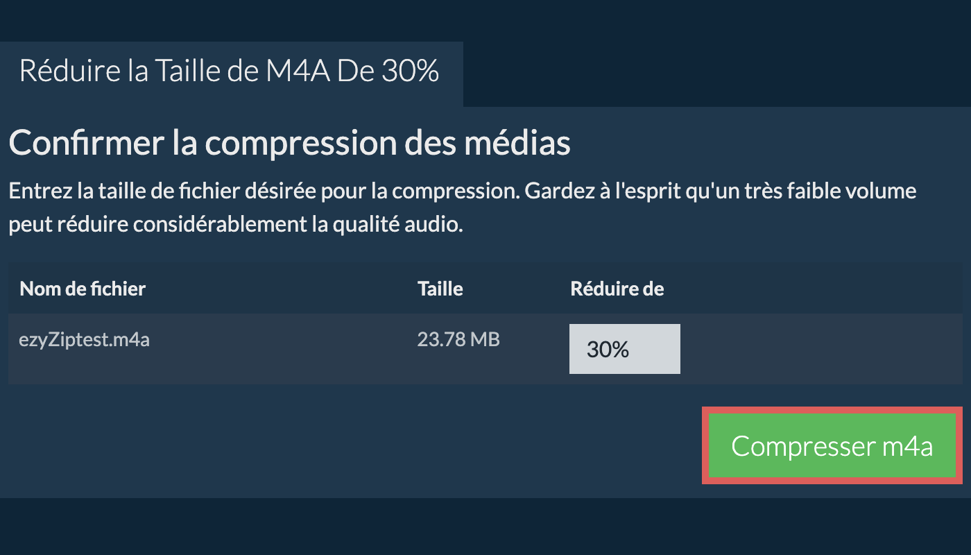 Compresser 30%