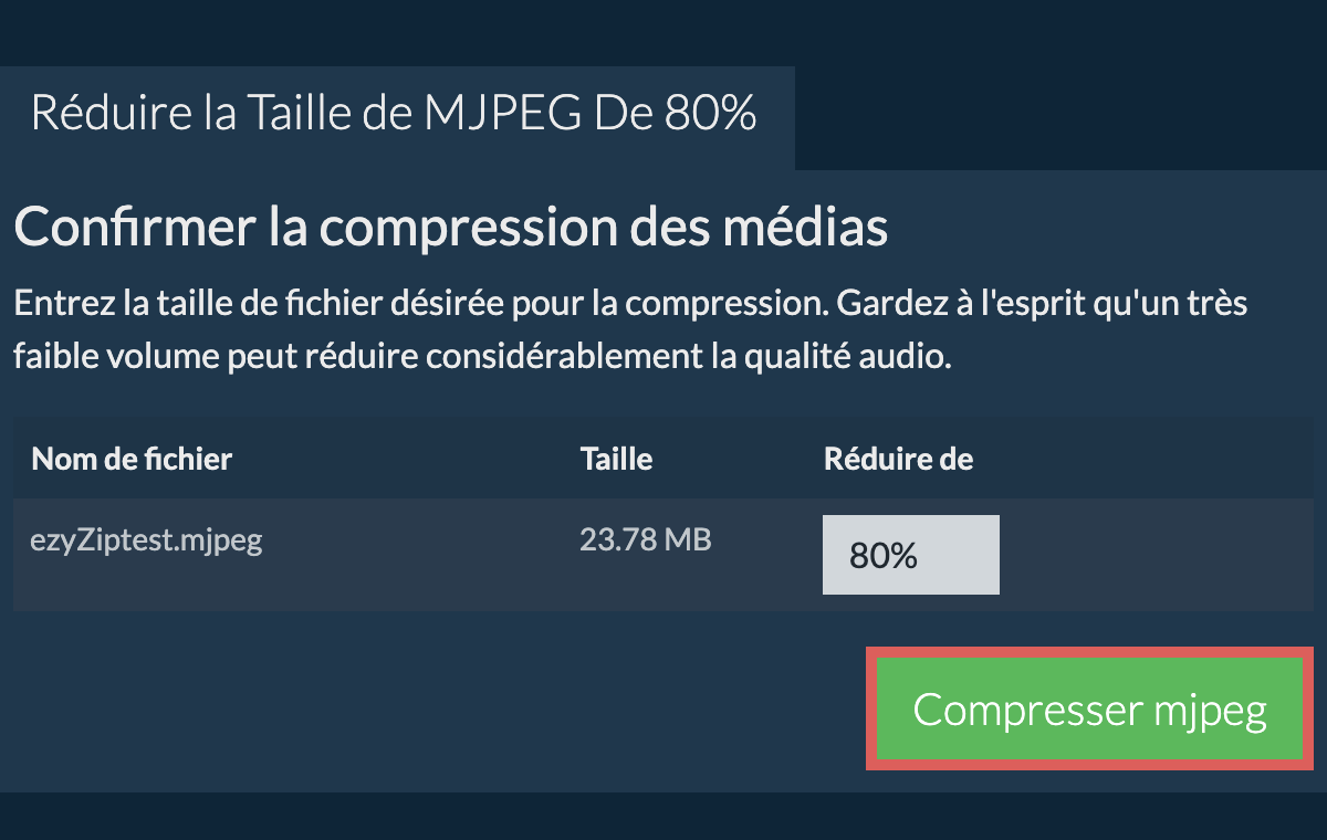 Compresser 80%