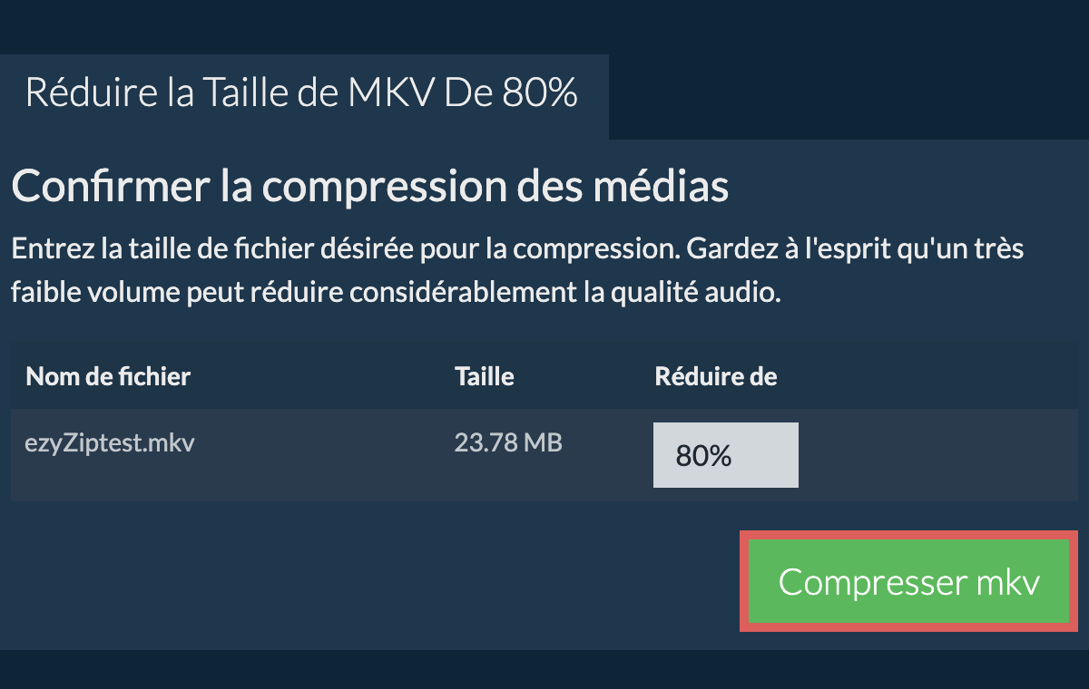 Compresser 80%