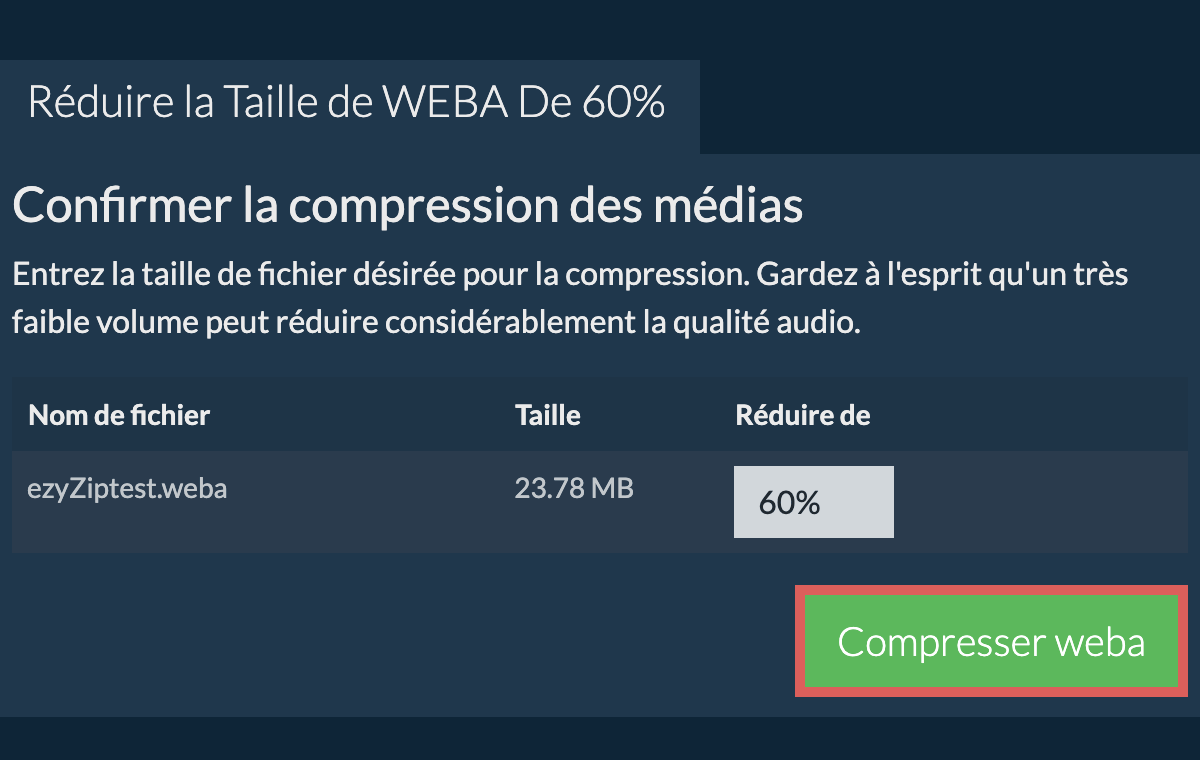 Compresser 60%