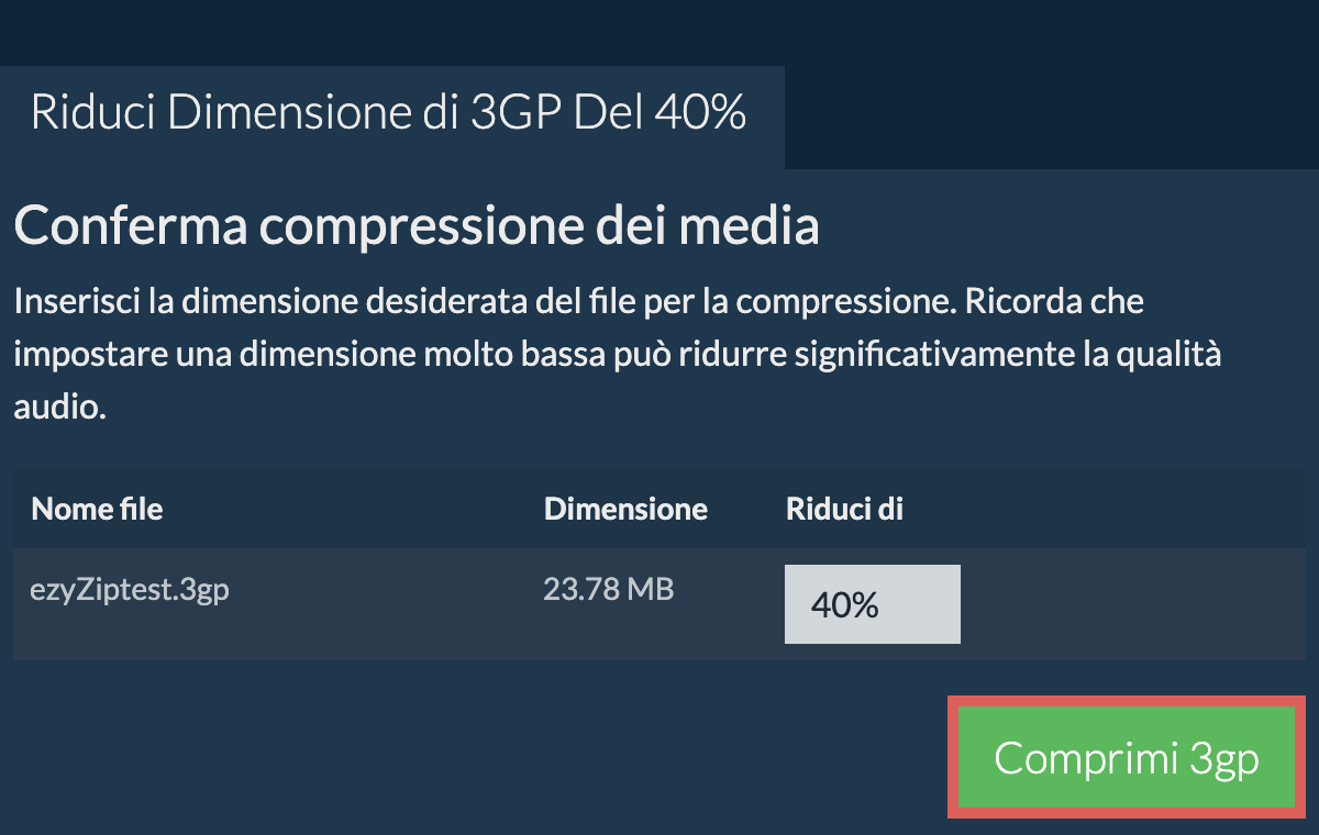 Comprimi 40%