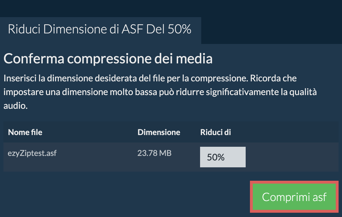 Comprimi 50%