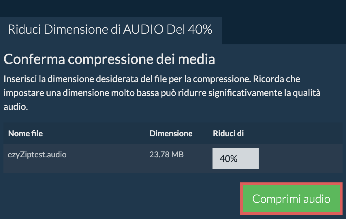 Comprimi 40%