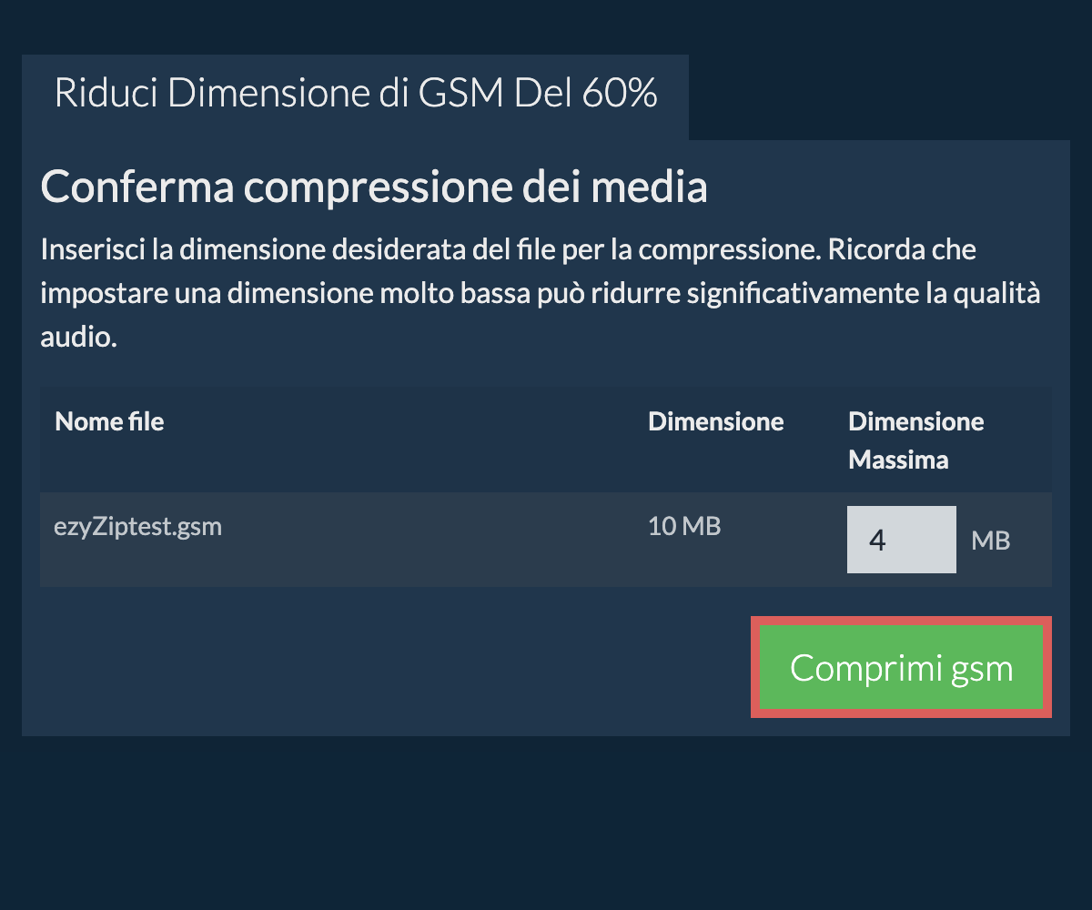 Comprimi 60%