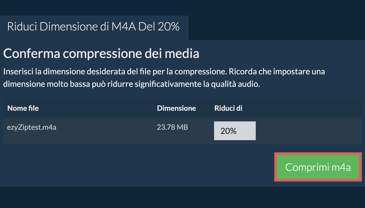 Comprimi 20%