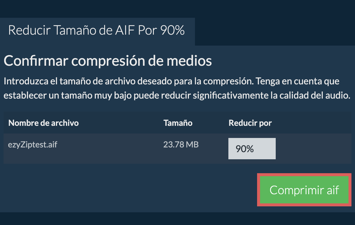 Comprimir 90%