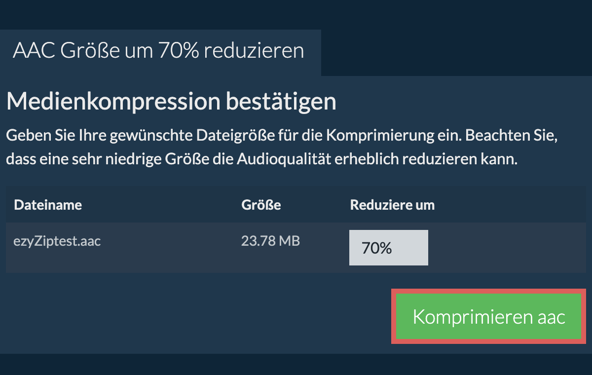 Komprimieren 70%