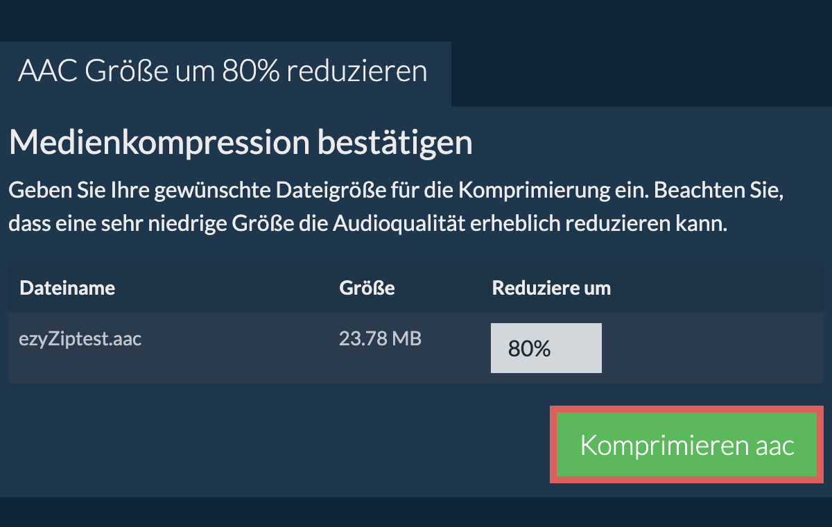 Komprimieren 80%