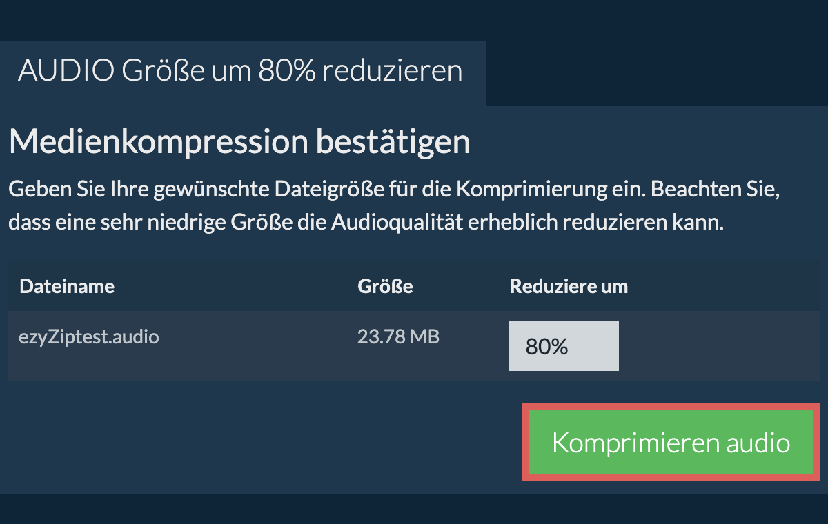 Komprimieren 80%