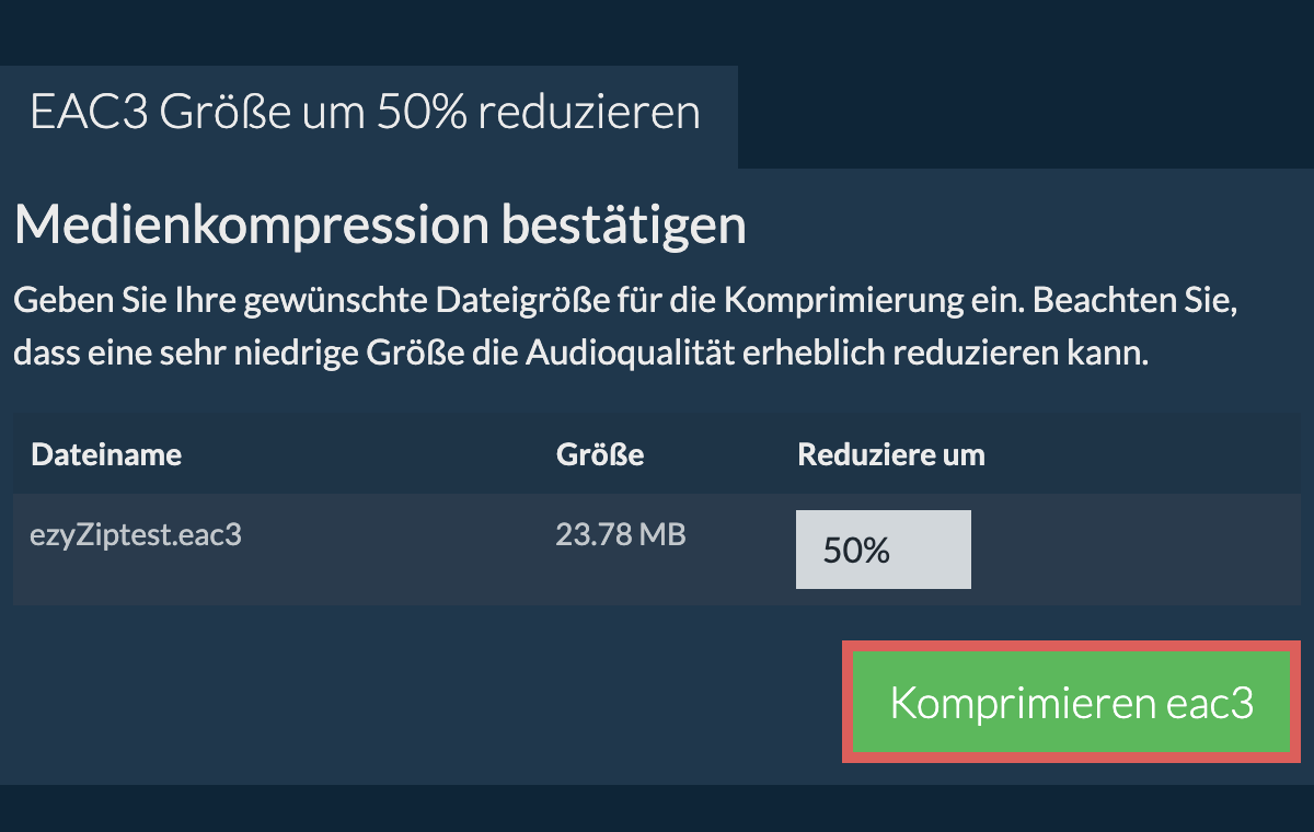 Komprimieren 50%