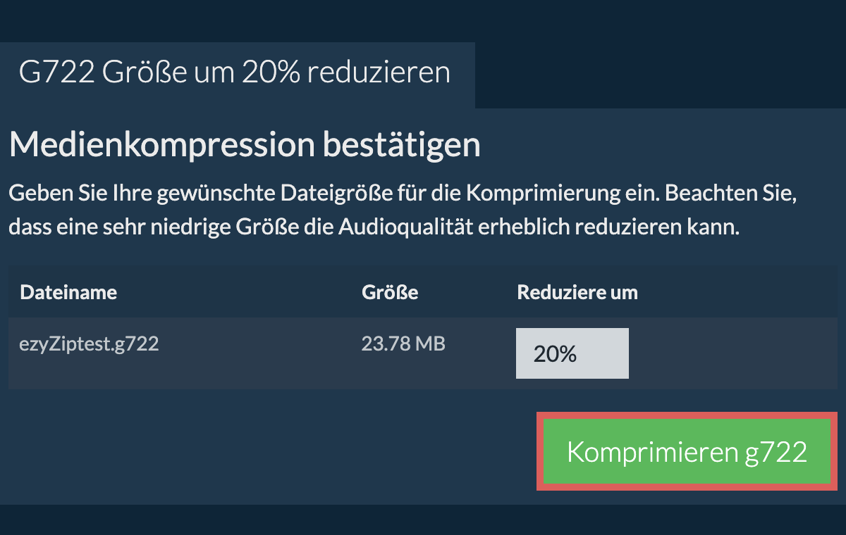 Komprimieren 20%